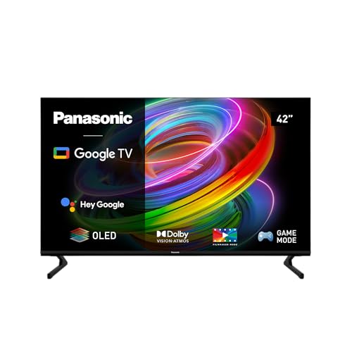 Panasonic TX-42MZ700E Smart 2023 TV OLED 4K Ultra HD 42 Pulgadas, Alto Rango Dinámico (HDR), Dolby Atmos Dolby Vision, Android TV, Asistente de Google, Chromecast, Soporte de 2 Patas, Negro