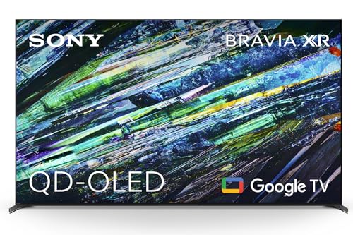 Sony BRAVIA XR-65A95L Televisor, QD-OLED, OLED, 4K HDR, Google TV, Bravia Core, Óptimo para PlayStation5, Marco de Aluminio