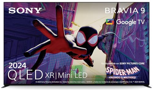 Sony BRAVIA 9 QLED XR l Mini LED 75 Pulgadas 4K HDR Google Smart TV, Funciones de Juego para Playstation 5, IMAX optimizado, Dolby Vision Atmos, Chromecast, AirPlay, 120 Hz 75XR90, 55', 75'